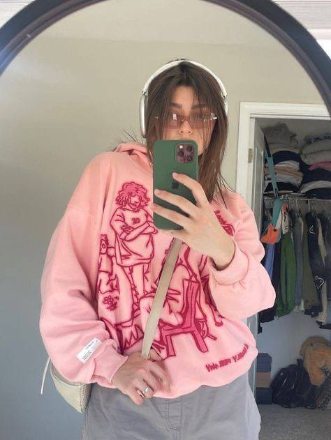Pink hoodie