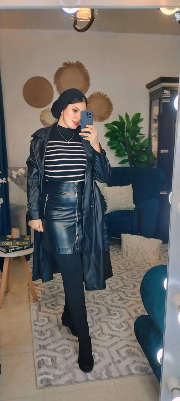 Leather skirt