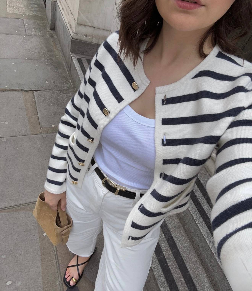 Short striped cardy