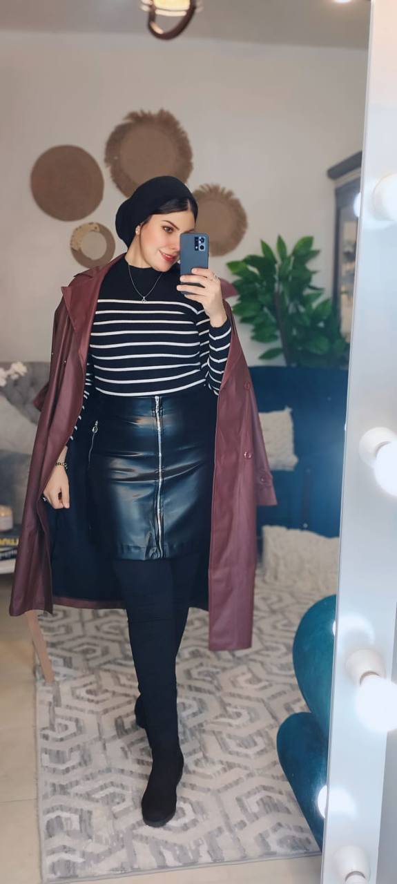 Leather skirt